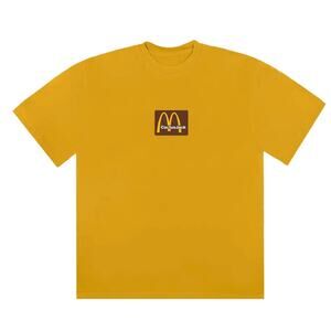Cactus Jack x McDonald's Sesame Inv II T-Shirt Gold Size M New In Package